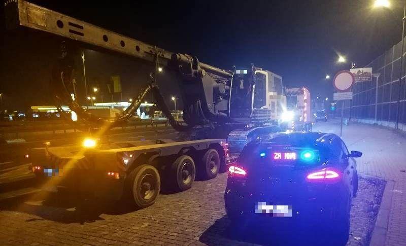 Ciężarówka zatrzymana przez nieoznakowany patrol ITD.