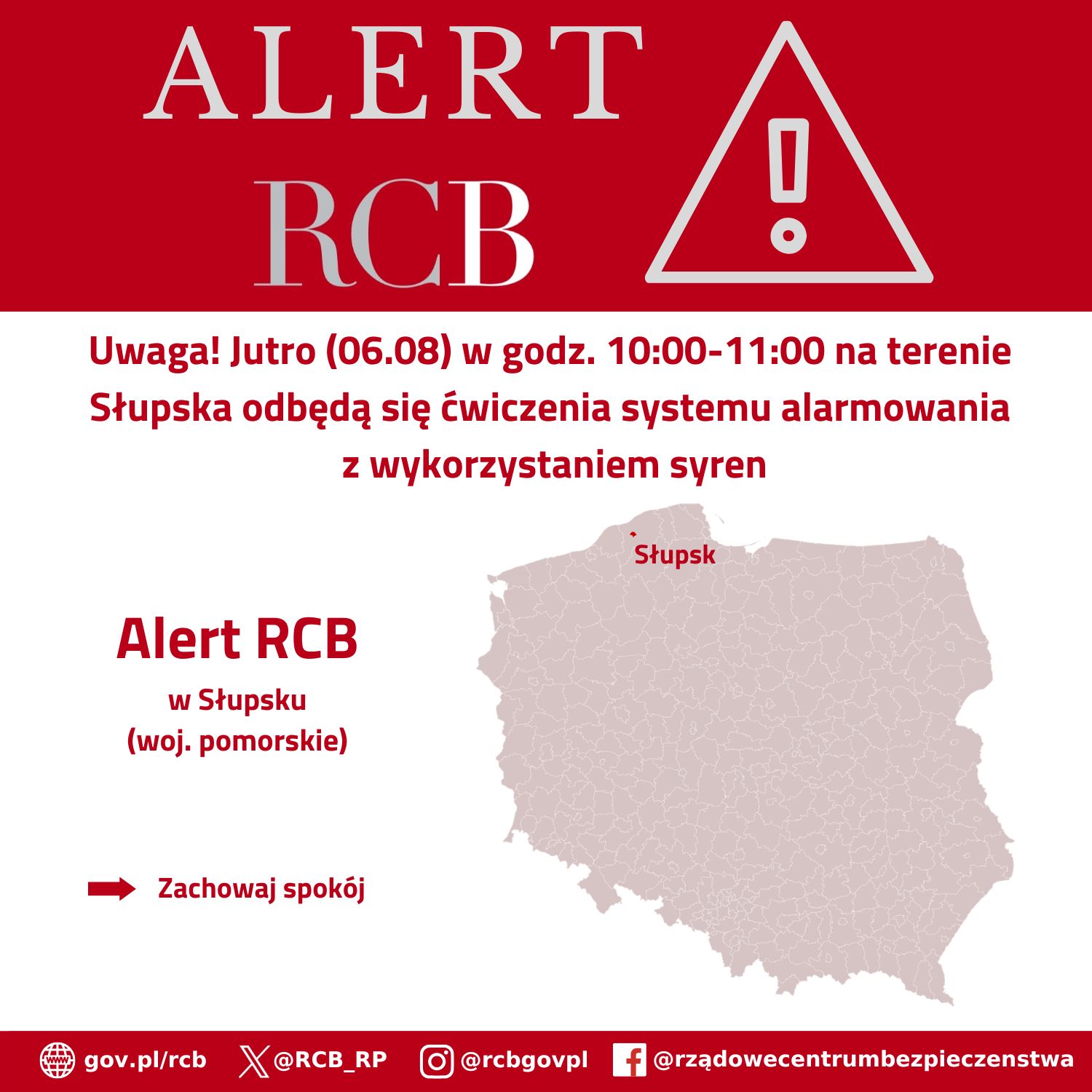 Alert RCB z 5 sierpnia