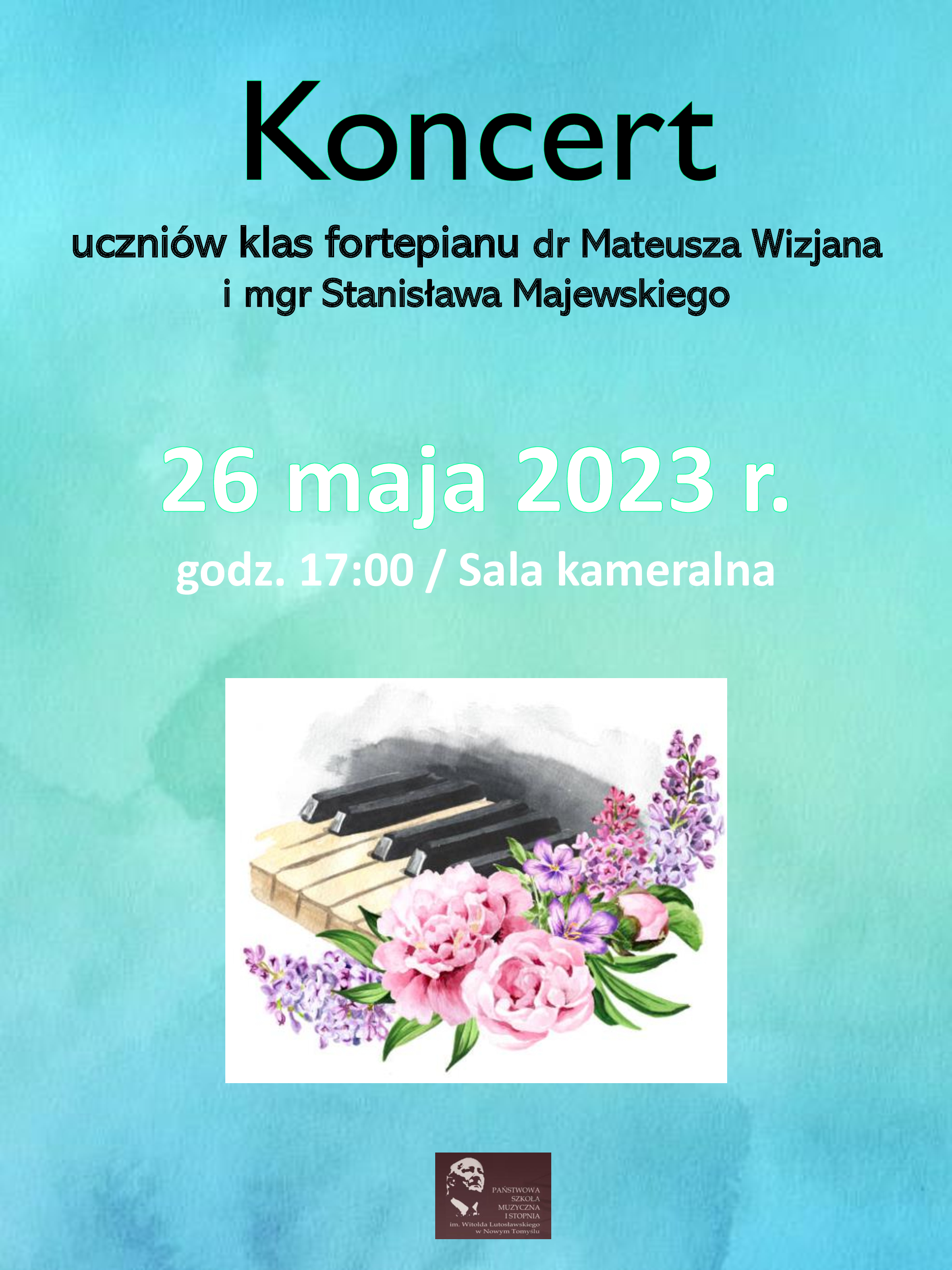 Plakat - Koncert klasy fortepianu