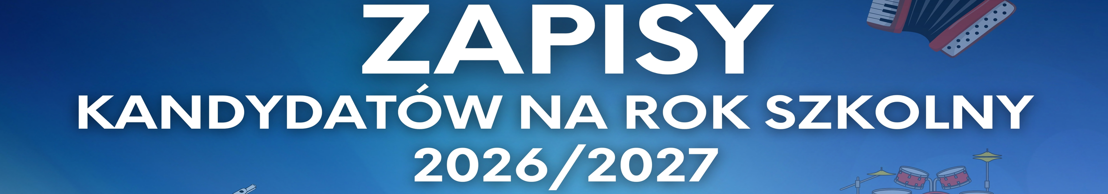 Niebieskie tło , białe napisy: 