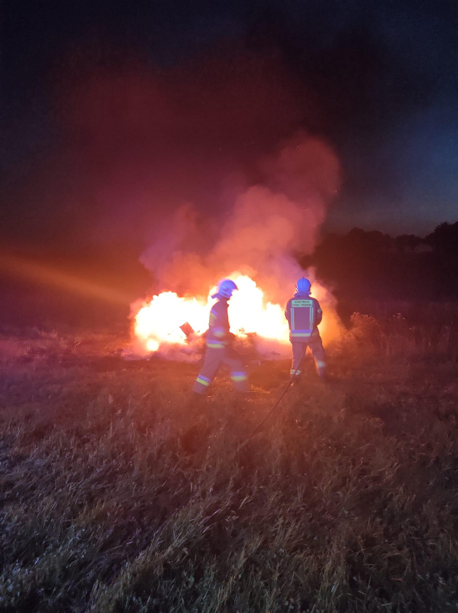 Nocny pożar – gm. Wilczęta 