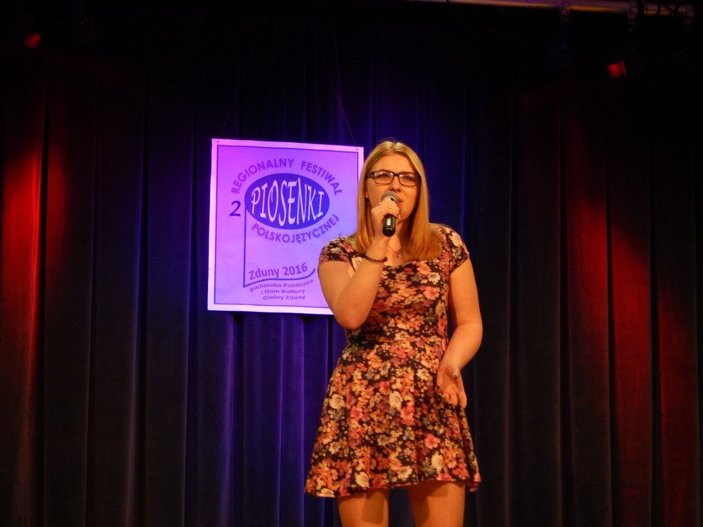 REGIONALNY FESTIWAL PIOSENKI POLSKOJĘZYCZNEJ ZDUNY 2016