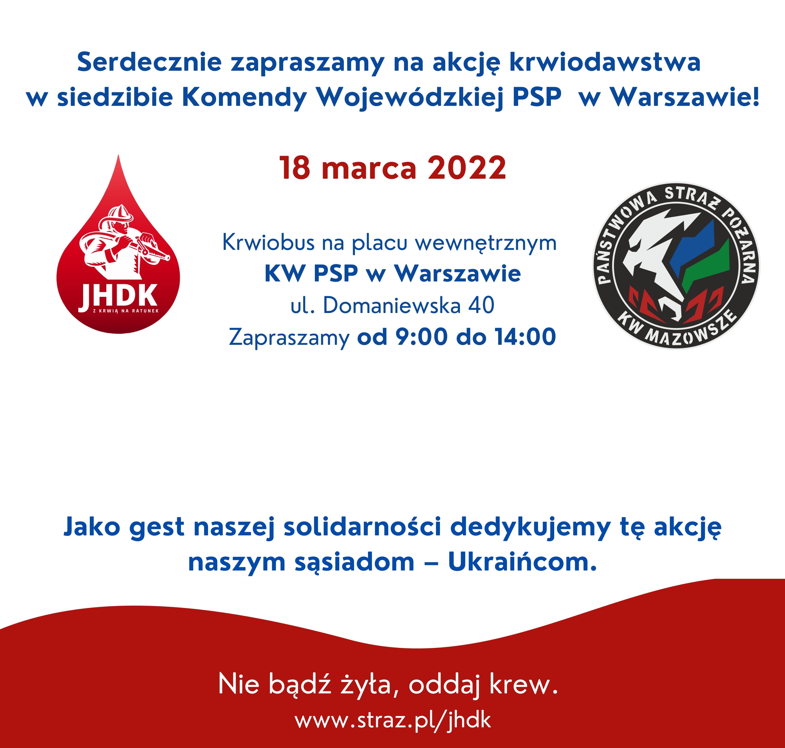 Akcja krwiodawstwa 18.03.2022