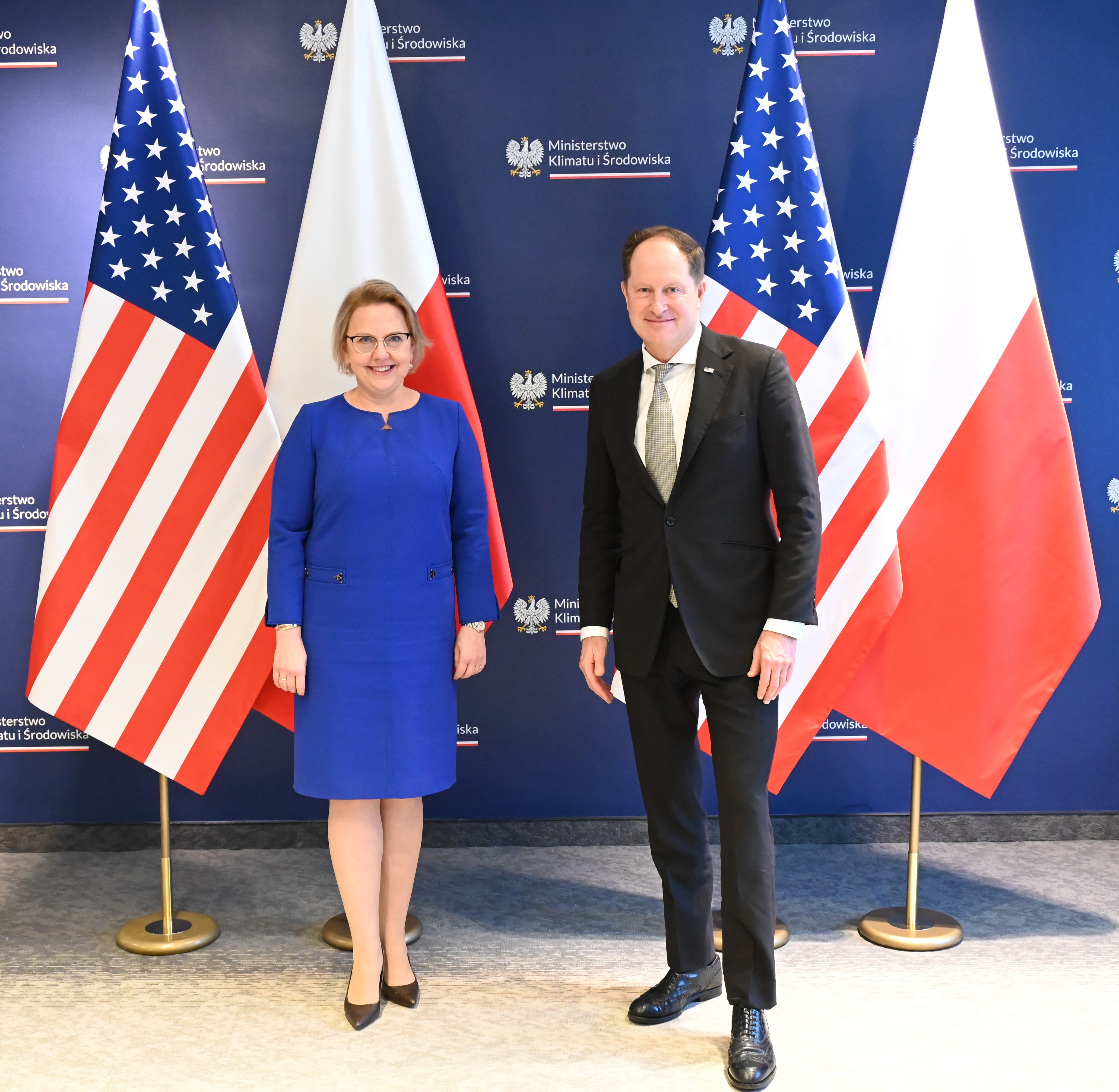 Spotkanie minister Anny Moskwy z Ambasadorem Stanów Zjednoczonych w Polsce Markiem Brzezińskim.