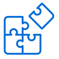 Ikonka przedstawiająca 4 puzzle.