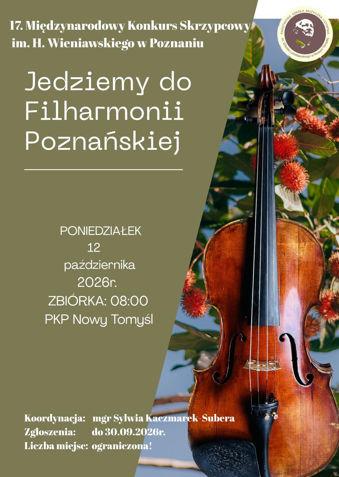 Plakat - Wyjazd do Filharmonii