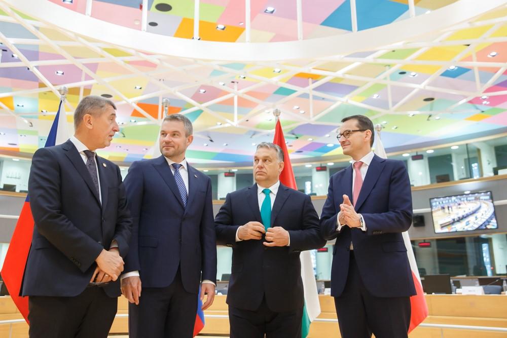 Szefowie rządów V4.