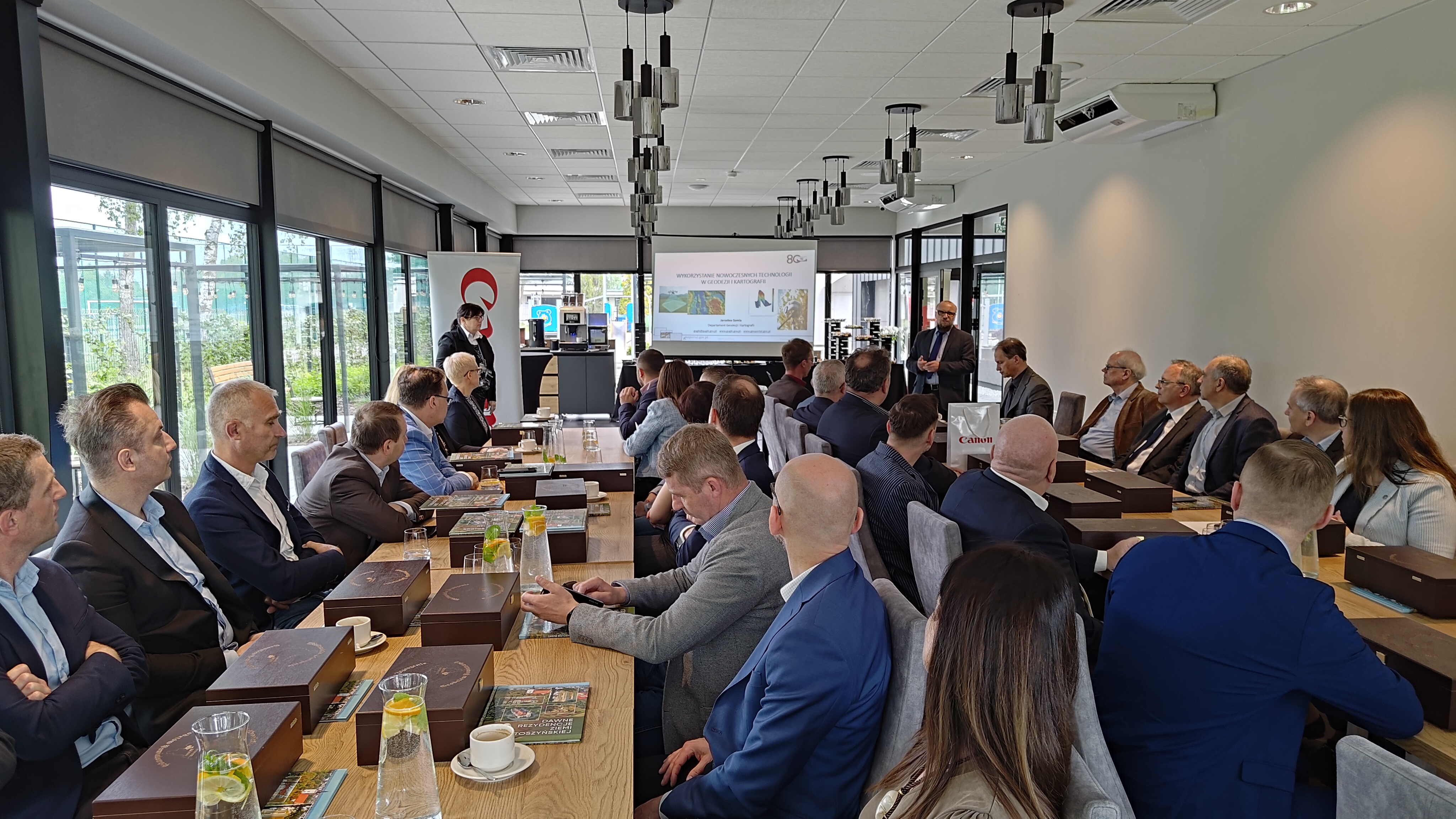 Wystąpienie przedstawiciela GUGiK podczas szkolenia