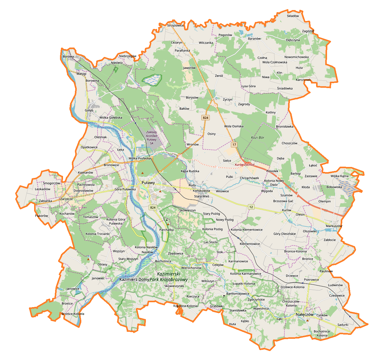 Mapa powiatu