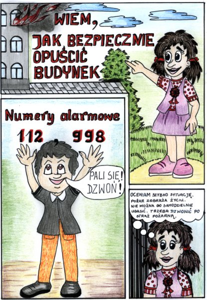 Konkurs na komiks dla uczniów klas 1-8 – 3 miejsce – Julia Zalewska, klasa VI A, SP nr 2 w Mławie, opiekun Elżbieta Kaszubska