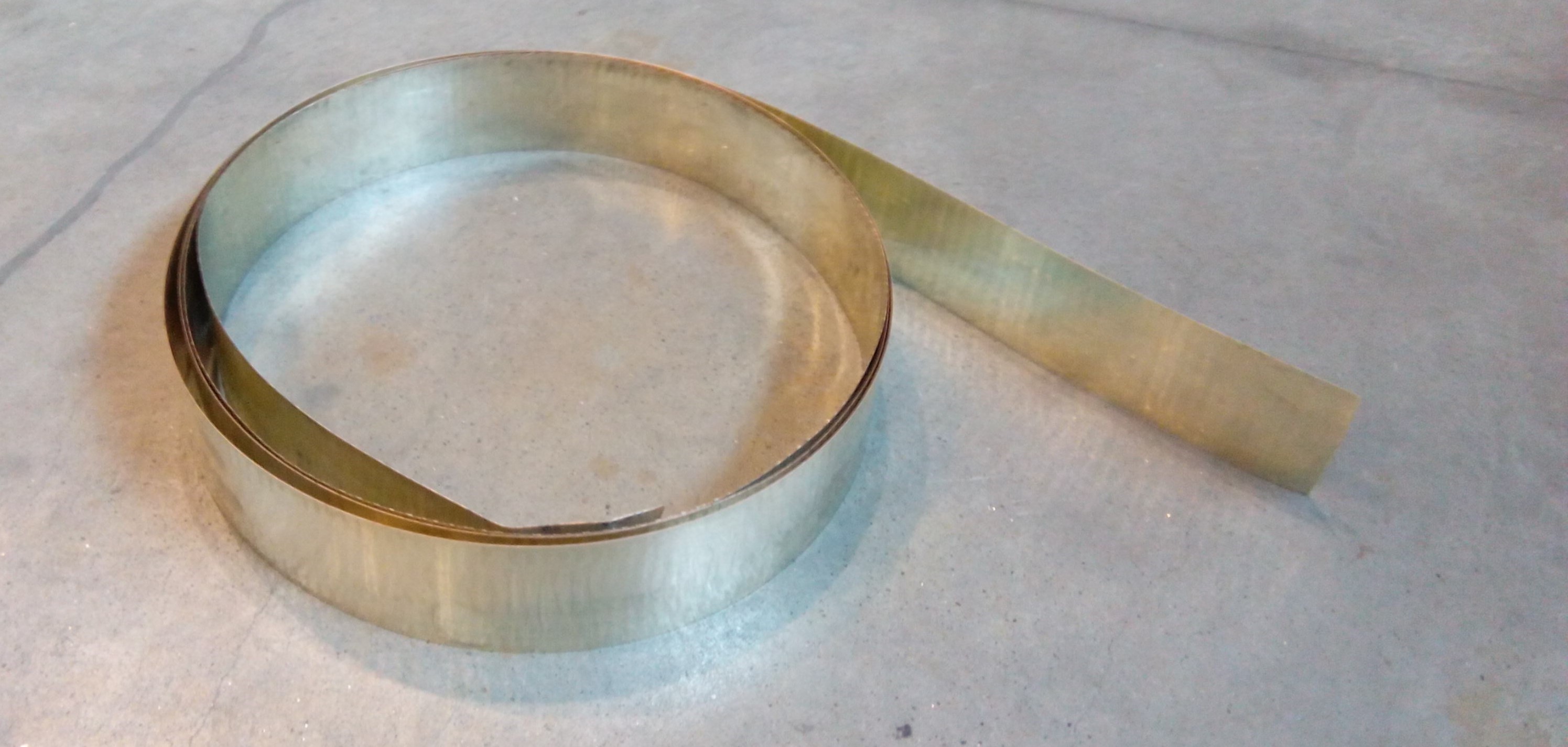 Fig.2_ The Ag/Cu/alloy Ag layered strip with a thickness of 0.3mm, obtained according to a developed technology.
