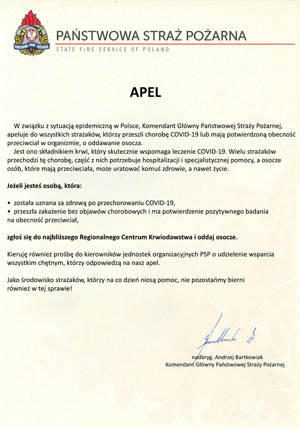 Apel komendanta głównego