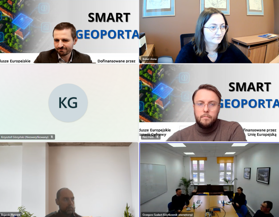 Zrzut ekranu ze spotkania online w ramach Wstępnych Konsultacji Rynkowych