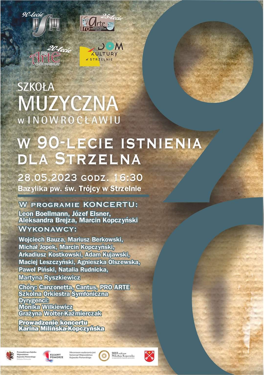 Plakat informujący o Koncercie Szkoła Muzyczna dla Strzelna