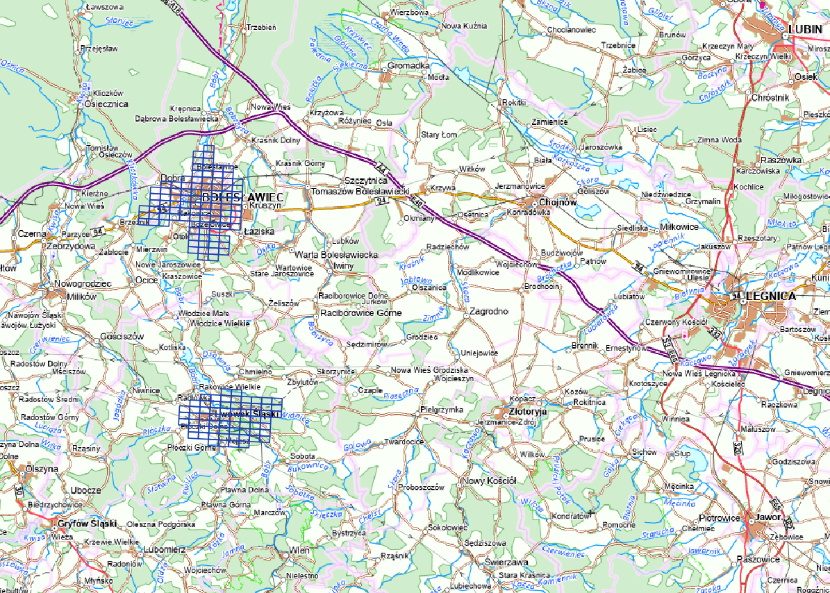 Ilustracja przedstawia zrzut ekranu z zasięgiem nowo przyjętych danych