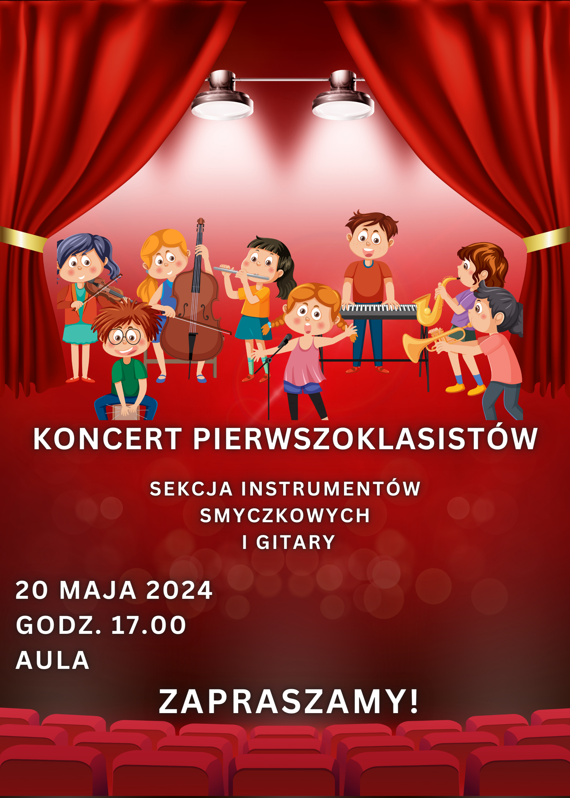 Afisz do Koncertu pierwszoklasistów