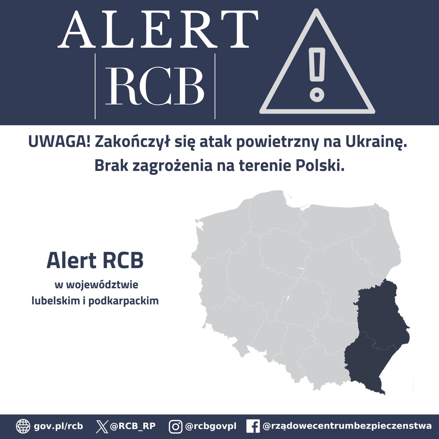 1. Odwołanie ataku na Ukrainie - podkarpackie i lubelskie