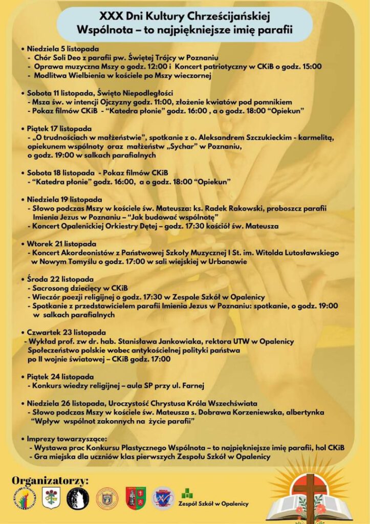 Plakat - XXX Dni Kultury Chrześcijańskiej