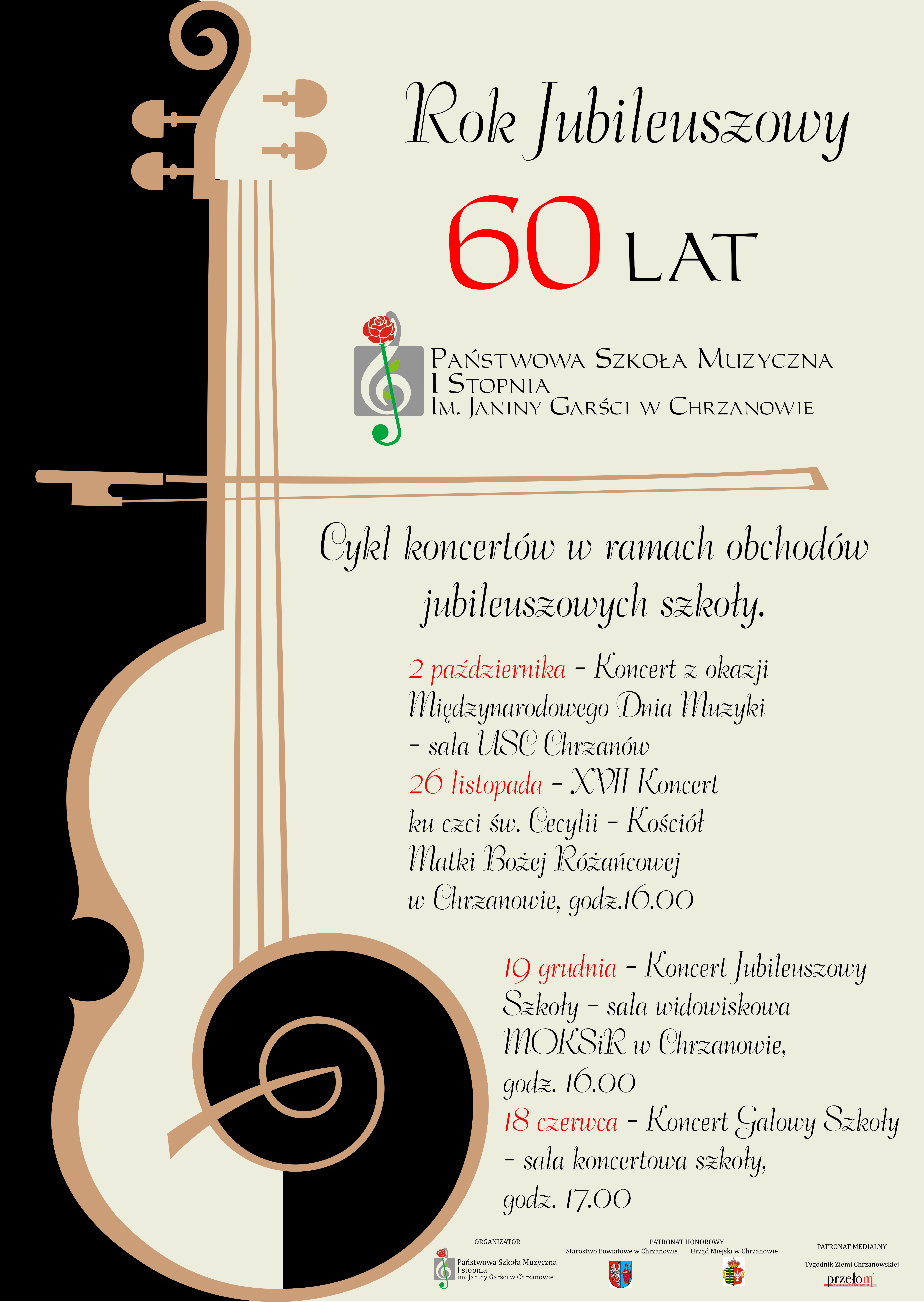 Afisz do wydarzeń jubileuszowych