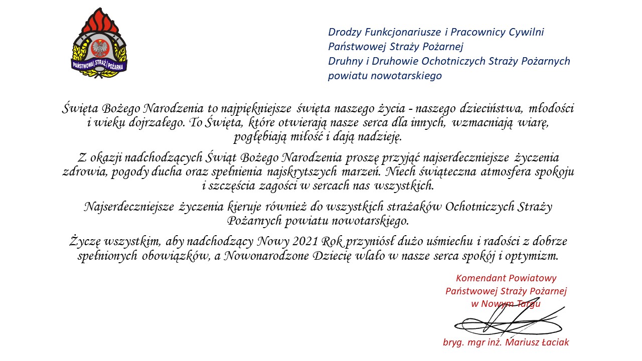 życzenia komendanta p