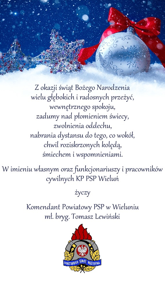 Kartka świąteczna z życzeniami