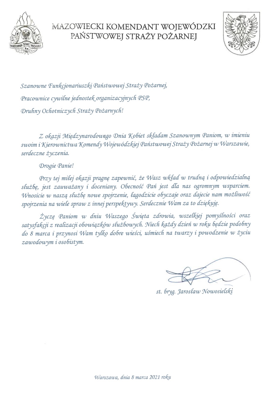 Życzenia z okazji Dnia Kobiet