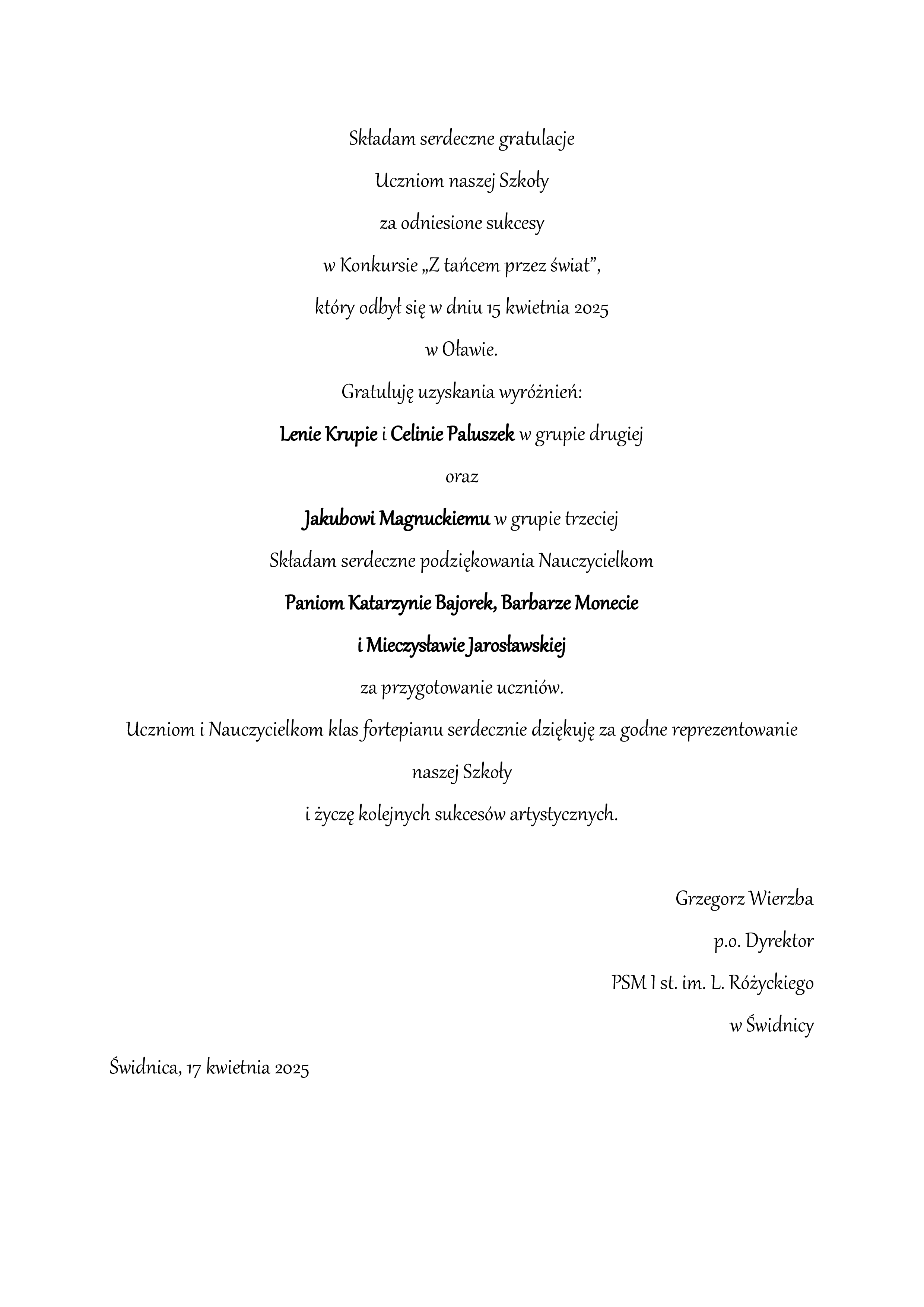 Podziękowania na białym tle czarna czcionka ozdobna.