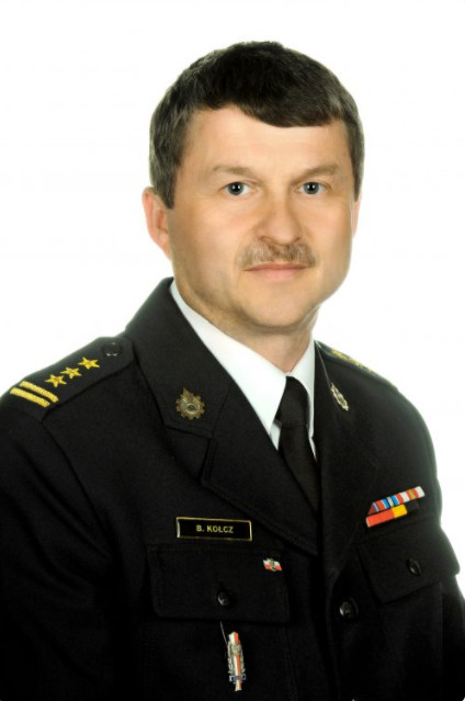 st. bryg. dr inż. Bogdan Kołcz Komendant Powiatowy PSP w Leżajsku w latach 2009-2018