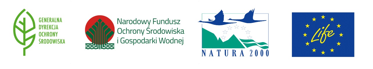 Logotypy Projekt Odtworzenie oraz zachowanie obszarów bagiennych, torfowisk i terenów podmokłych na obszarach Natury 2000 i Zielonej infrastruktury