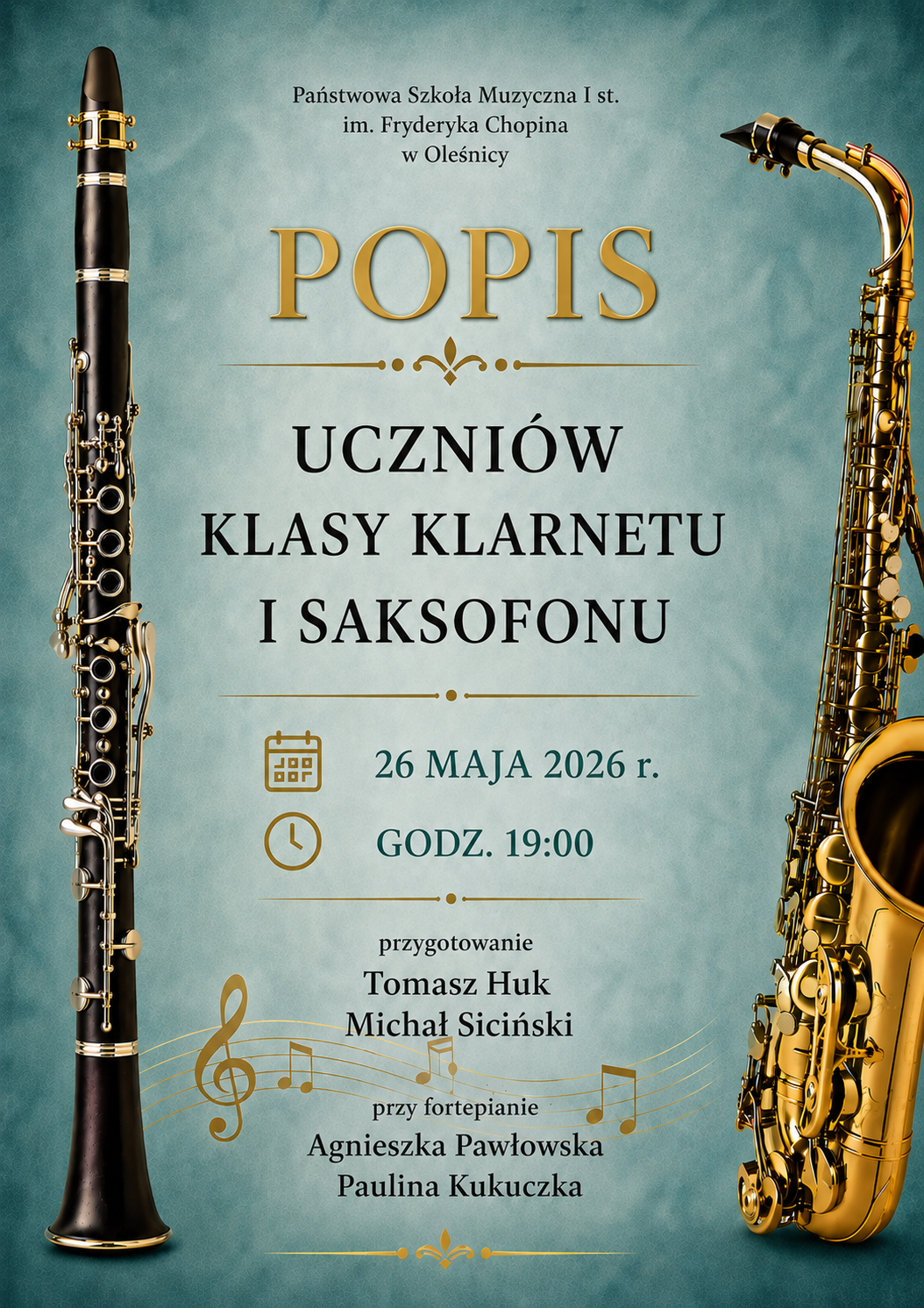 popis klarnet i saksofon