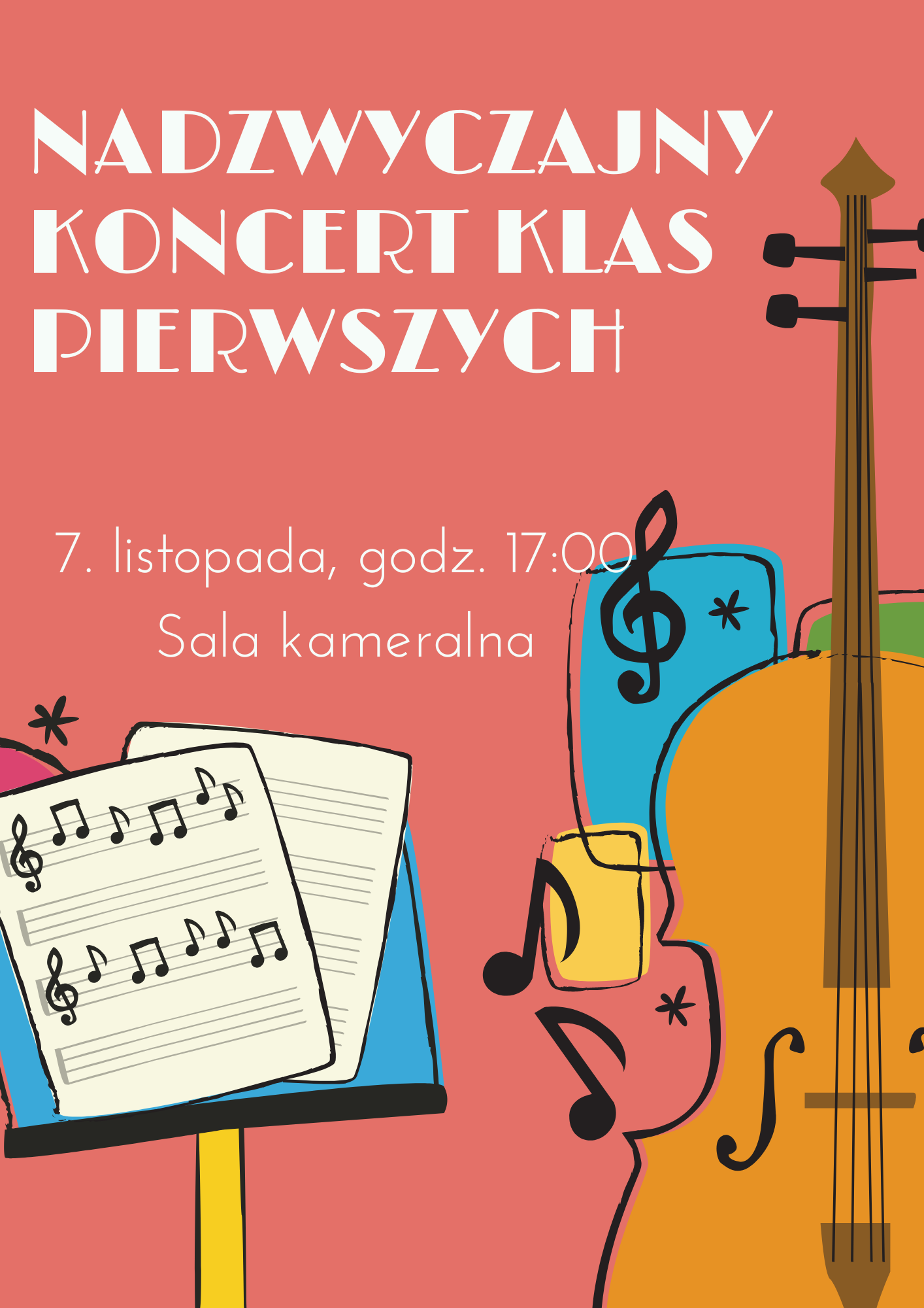 Plakat Nadzwyczajnego koncewrtu klas pierwszych