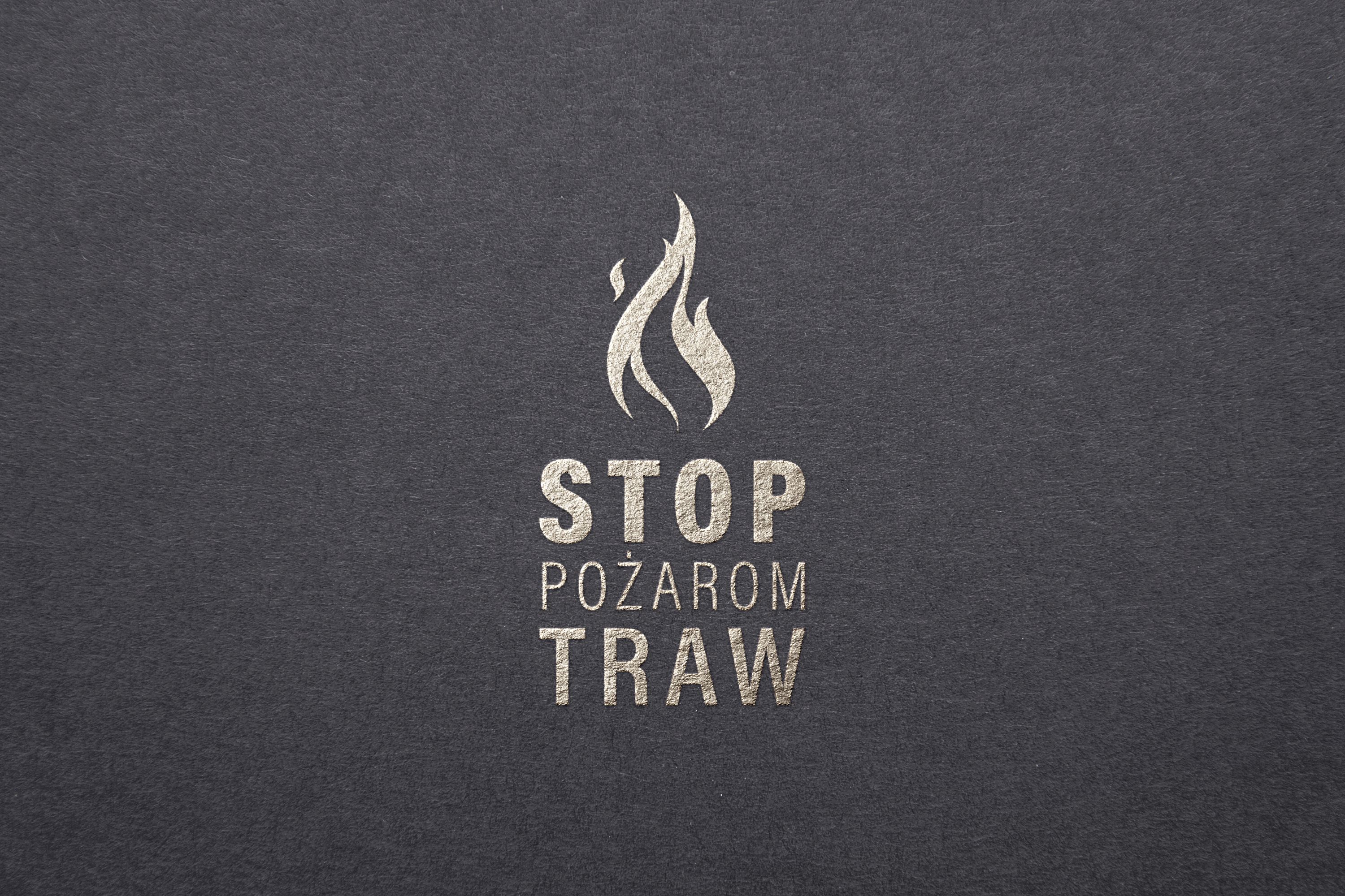 Logo kampanii stop pożarom traw
