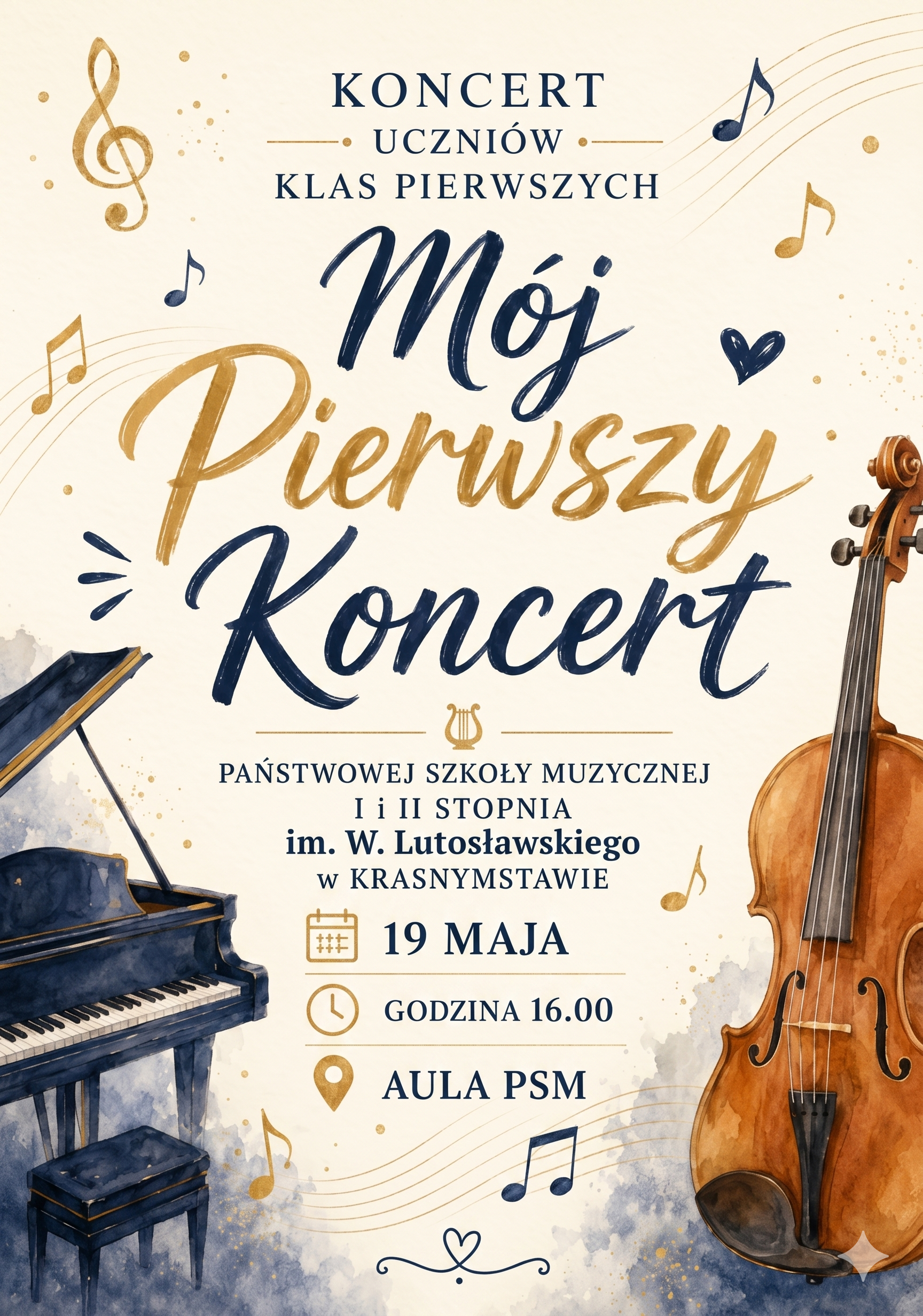 Koncert uczbniów klas pierwsych