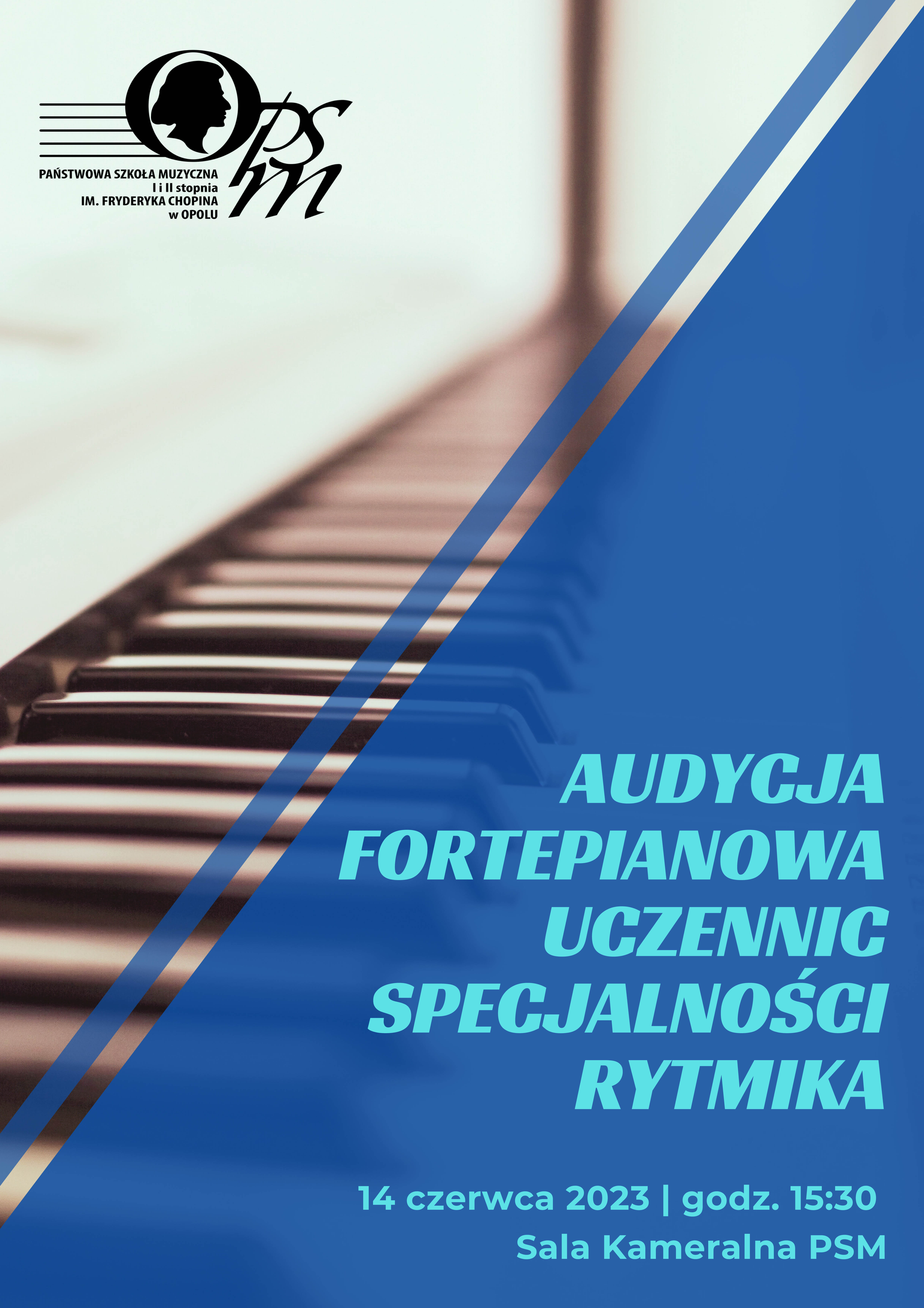 aUDYCJA FORTEPIANOWA UCZENNIC SPECJALNOŚCI RYTMIKA