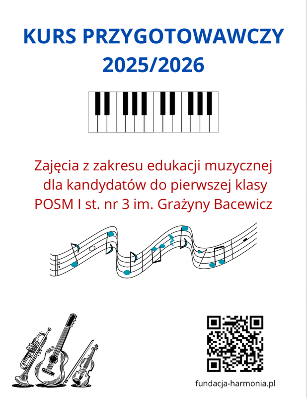 Zajęcia z zakresu edukacji muzycznej