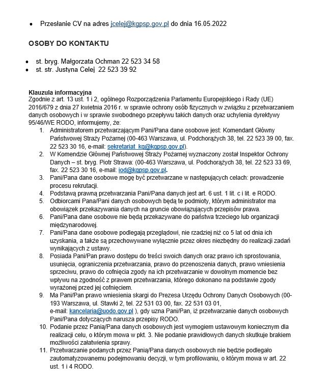 Ogłoszenie o naborze 