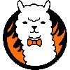 Logo programu Firealpaca, na którym widoczna jest głowa alpaki, która znajduje się w płonącym, czarnym okręgu.