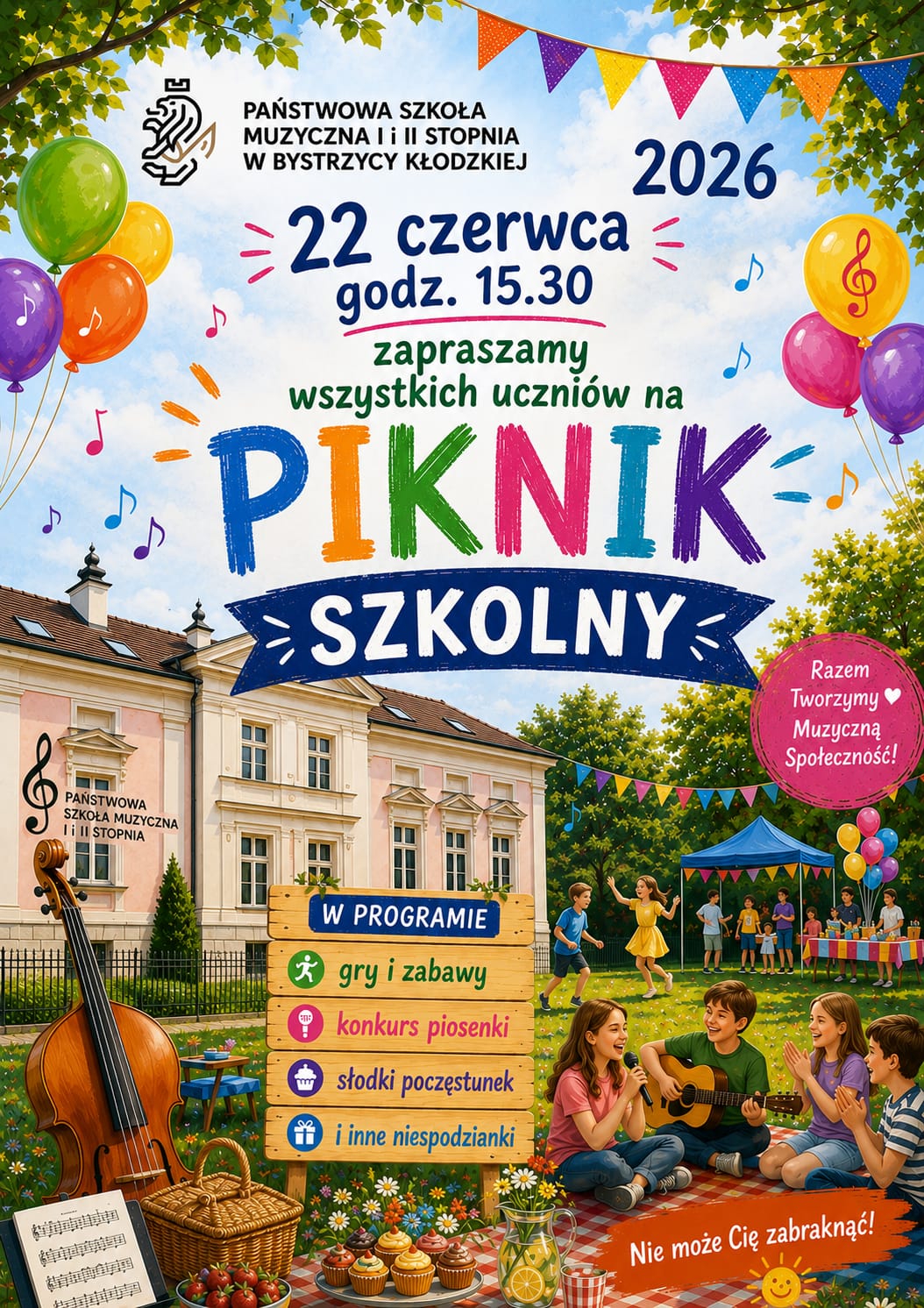 Plakat wydarzenia Piknik szkolny