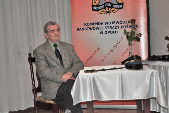 Zdjęcie przedstawia jubilata - płk. poż. w stanie spocz. Zdzisława Filingiera.