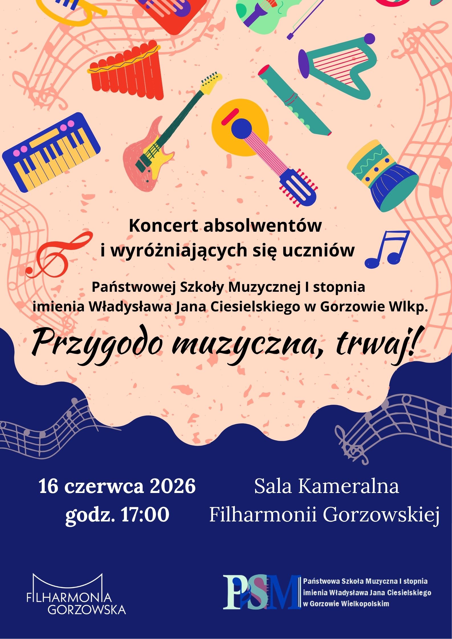 plakat koncert absolwentów