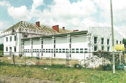 obecna siedziba Komendy Powiatowej i Jednostki Ratowniczo-Gaśniczej w Oławie w trakcie budowy