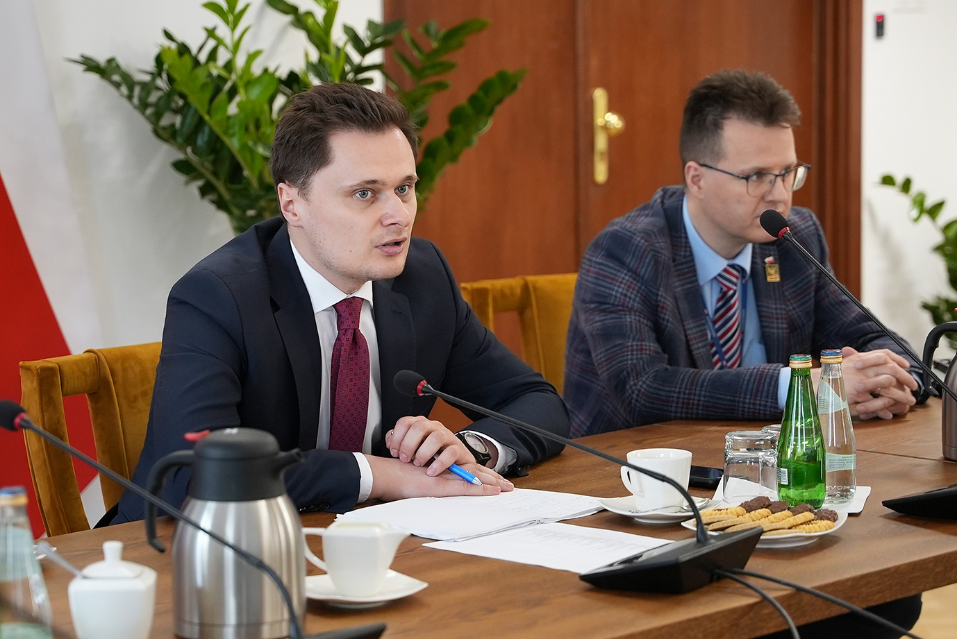 Podsekretarz stanu Krzysztof Cieciura podczas wypowiedzi (fot. MRiRW)