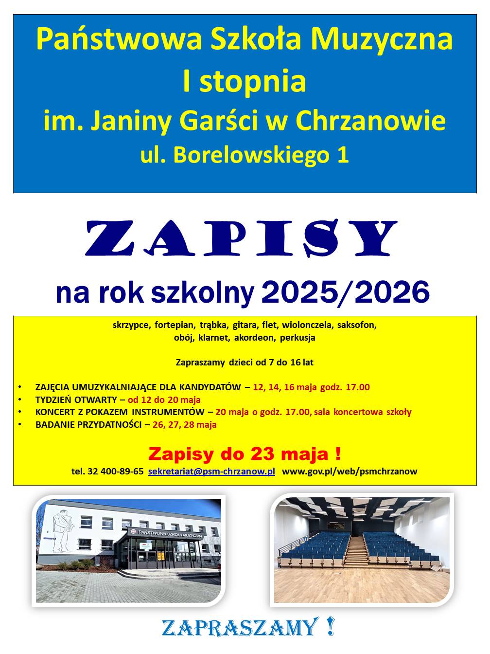 Afisz rekrutacyjny 2025