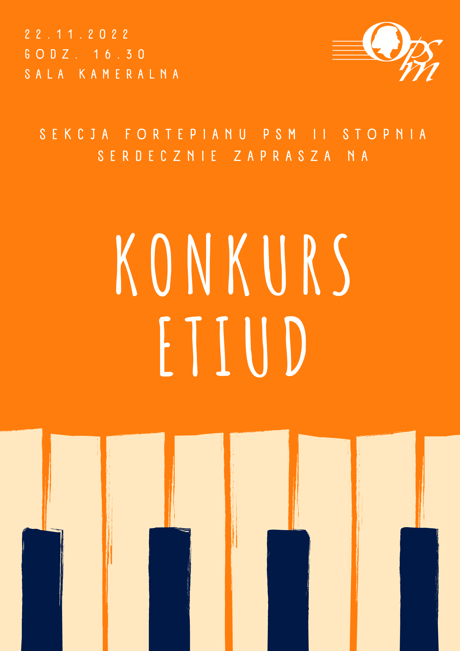 Plakat promujący Konkurs etiud