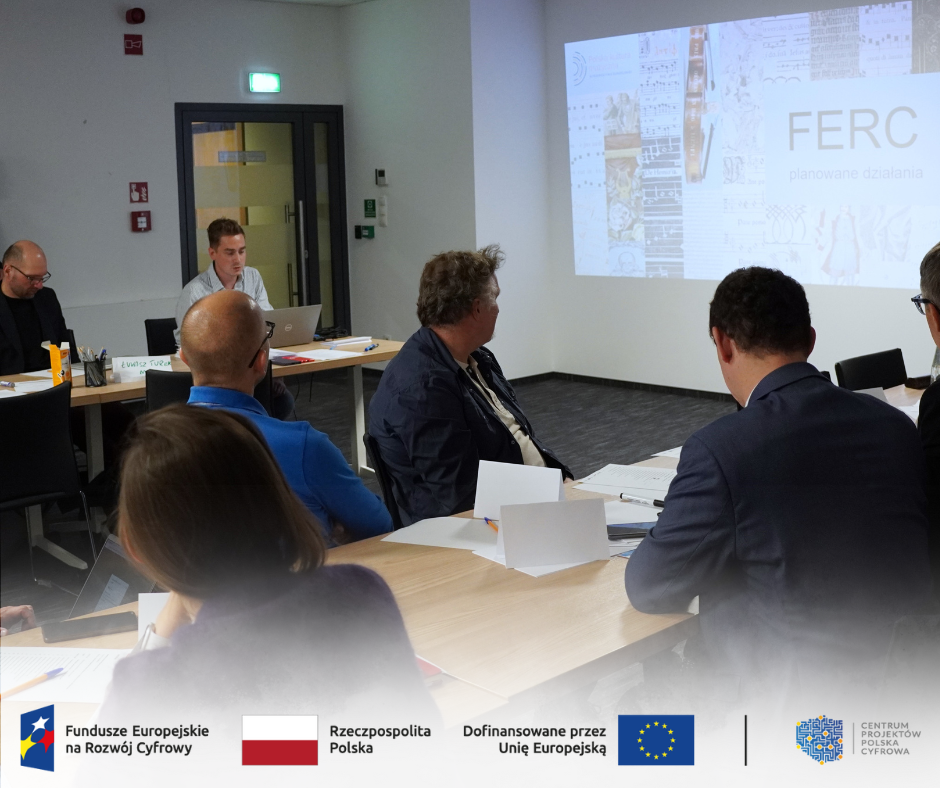 Prezentacja multimedialna dla Beneficjentów pokazywana przez przedstawiciela Instytutu Fryderyka Chopina