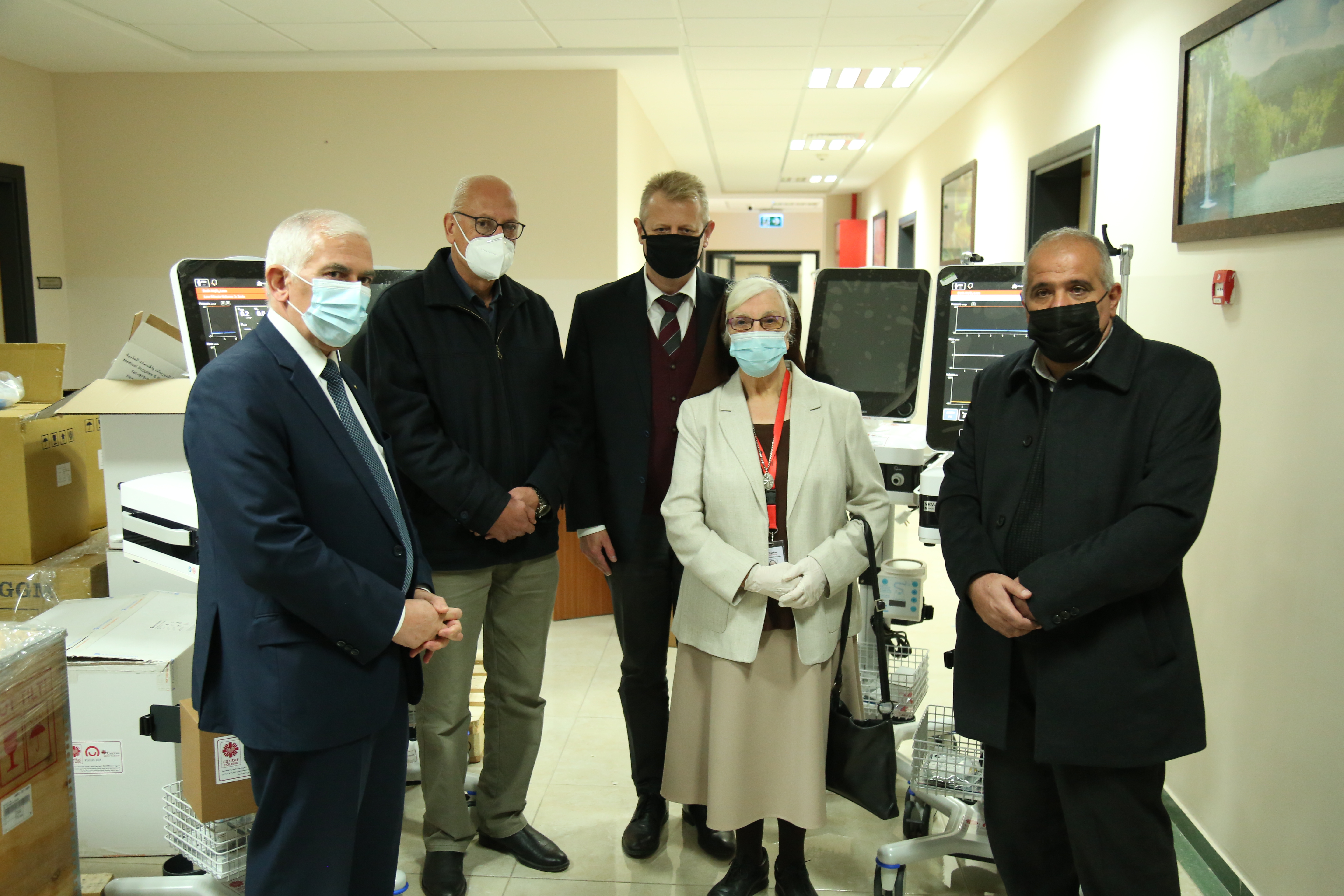 Ventilators for National Rehabilitation Center in Bethlehem photo: Caritas Poland