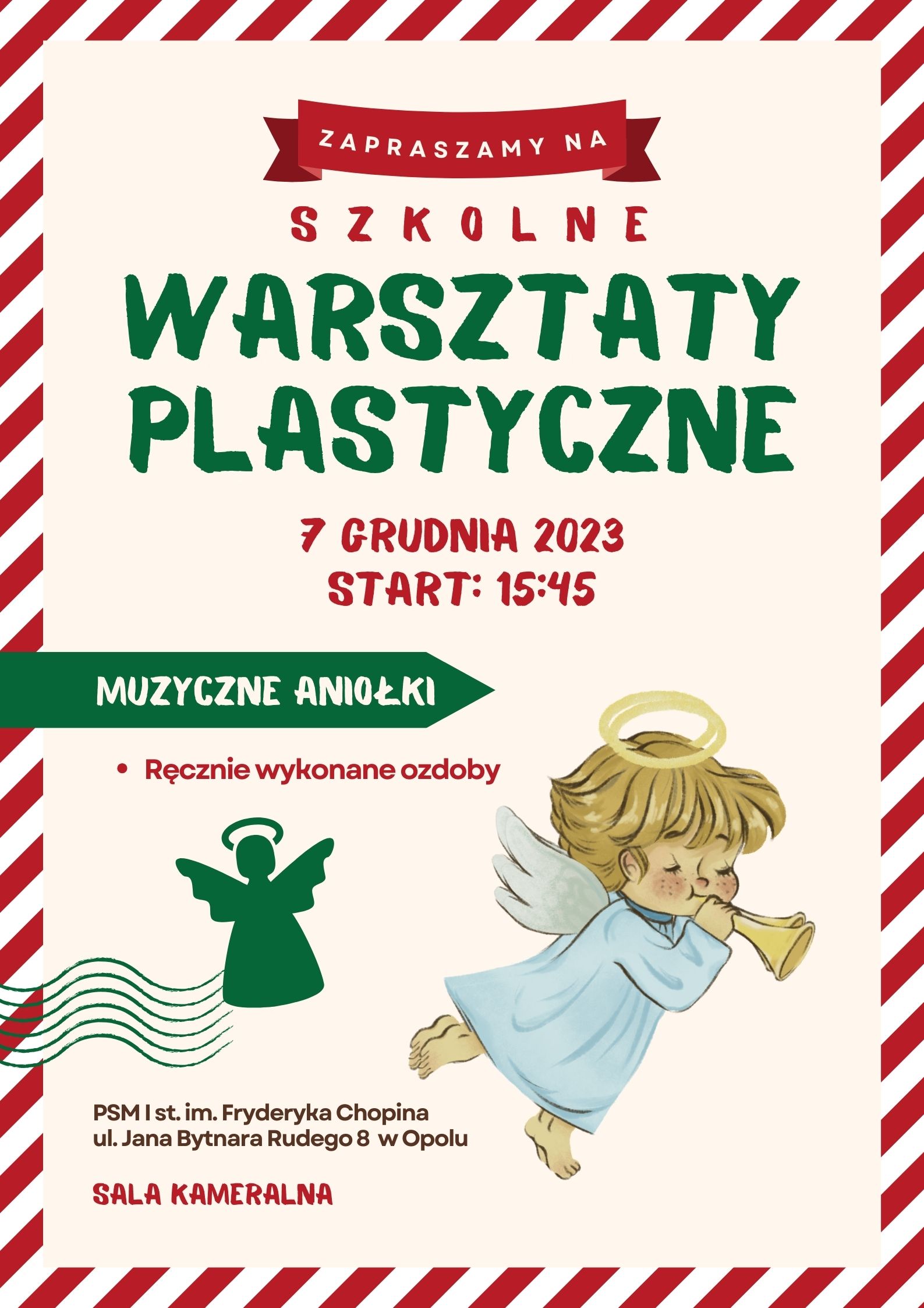 Warsztaty plastyczne muzyczne aniołki