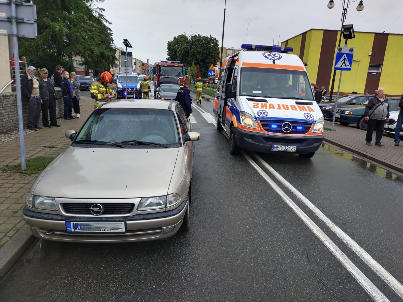 Potrącenie pieszej na pasach