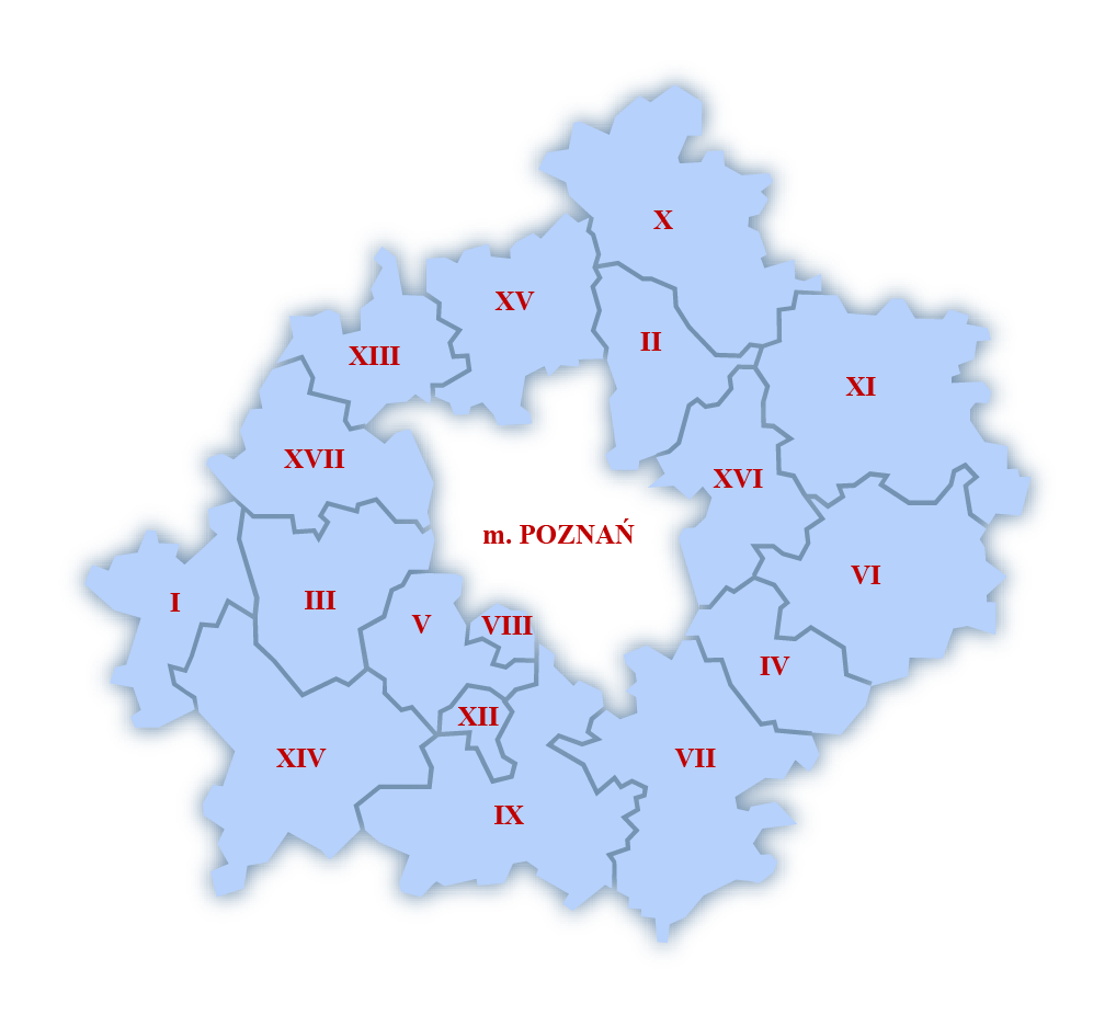 Mapa powiatu poznańskiego