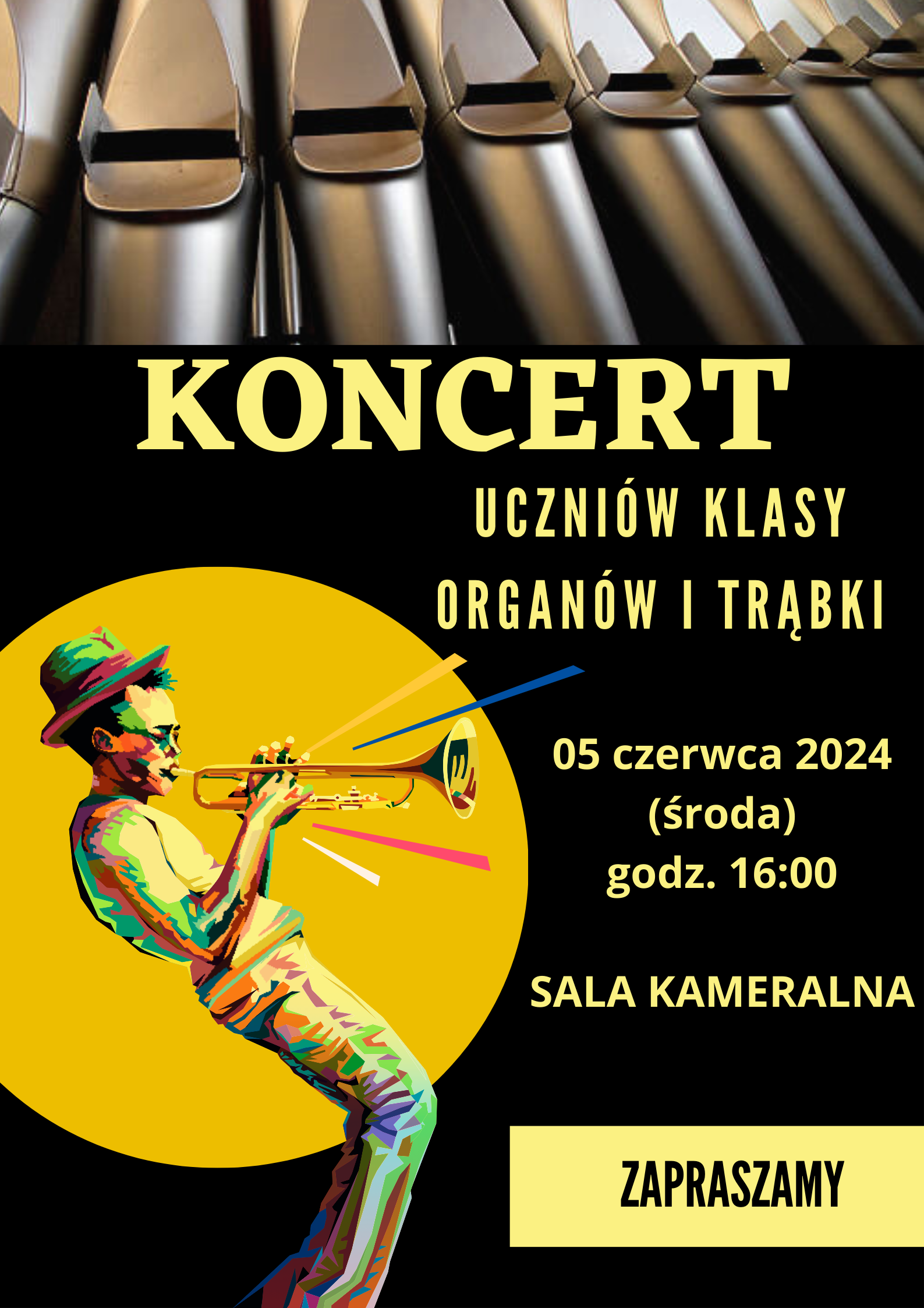 Koncert klasy organów i trąbki